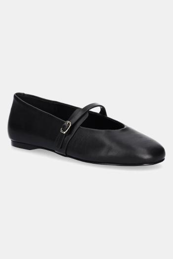Kožené balerínky Steve Madden Rejoice čierna farba, SM11003565