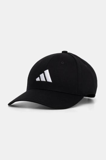 Bavlnená šiltovka adidas BB CAP COT NL čierna farba, s nášivkou, JG0998