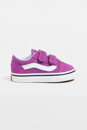 Detské tenisky Vans Old Skool V fialová farba, VN000CTGE2T1