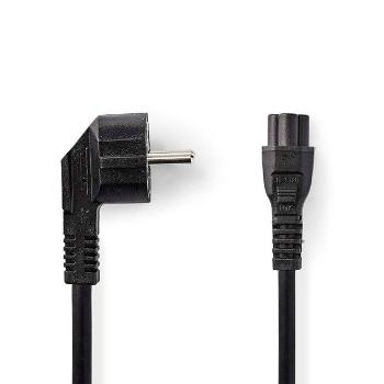 Nedis CEGB10100BK20 - Napájací Kábel | Uhlová zástrčka Schuko - IEC-320-C5 | 2 m | Čierna farba