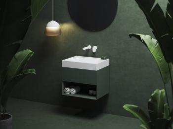 Skrinka pod umývadlo bez umývadla Ravak Lite 60x43x45 cm grey green X000001858