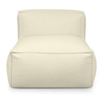Krémszínű buklé babzsákfotel Mass Open Modul 90 – SLOWDOWN