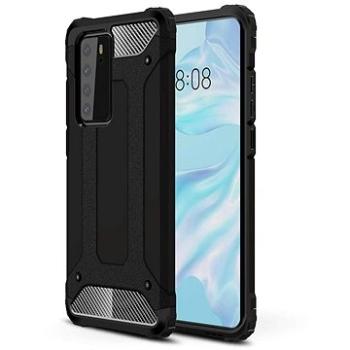 Hybrid Armor plastový kryt na Huawei P40, černý (HUR99407)