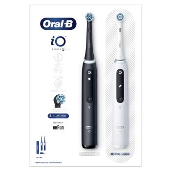 ORAL-B Series iO 5 duo black white elektrické zubné kefky 2 kusy