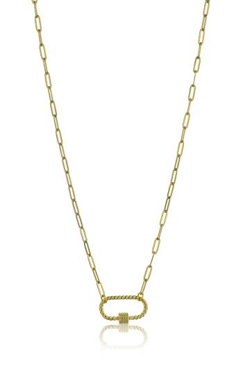 Marc Malone Originální pozlacený náhrdelník Hailey Gold Necklace MCN23016G