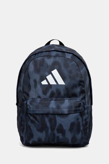 Ruksak adidas W CL BP ANIMAL dámsky, tmavomodrá farba, veľký, vzorovaný, JG1109