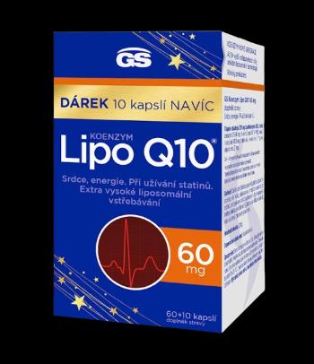 GS Koenzym Lipo Q10 60 mg, 60 + 10 kapsúl