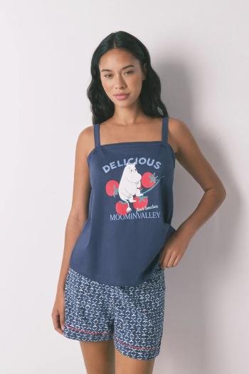 Bavlnené pyžamo women'secret tmavomodrá farba, bavlnené, 3132111