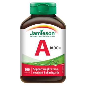 JAMIESON Vitamín A 10 000 IU 100 tabliet