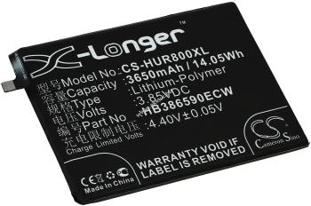 Helyettesítő okostelefon akku Huawei Honor 8X / Honor 8X Dual SIM 3650mAh Li-Polymer