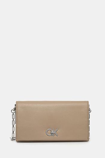 Kabelka Calvin Klein béžová farba, K60K612806