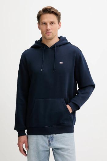 Mikina Tommy Jeans béžová farba, s kapucňou, jednofarebná, DM0DM20742