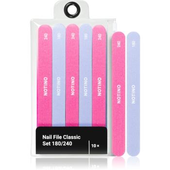 Notino Nail File Classic Set 180/240 sada pilníkov