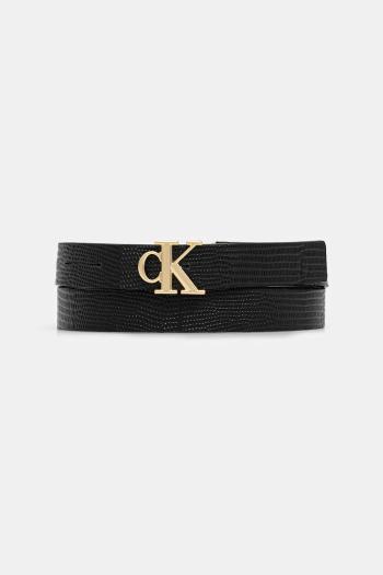Obojstranný opasok Calvin Klein čierna farba, LV04F7040G