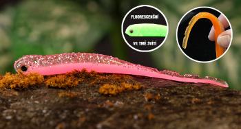 Redbass smáčik big snake pink g uv color - 15,5 cm 11 g
