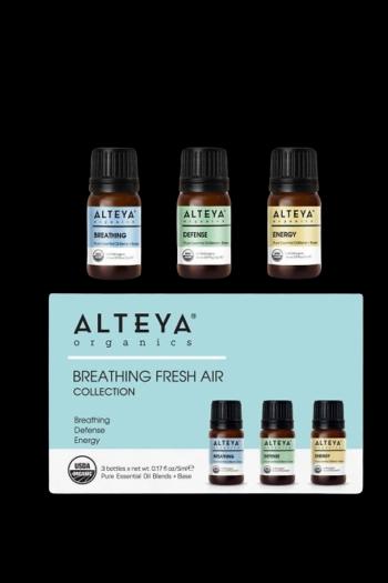 ALTEYA ORGANICS Set esenciálnych olejov "čerstvý vzduch" Alteya Organics 3 x 5 ml