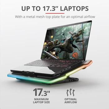TRUST Stojan na notebook GXT1126 AURA LAPTOP COOLING STAND (chladiaca podložka)