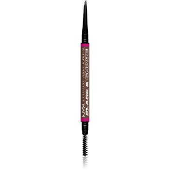 NYX Professional Makeup Blade & Shade ceruzka na obočie s kefkou odtieň 09 Brunette g