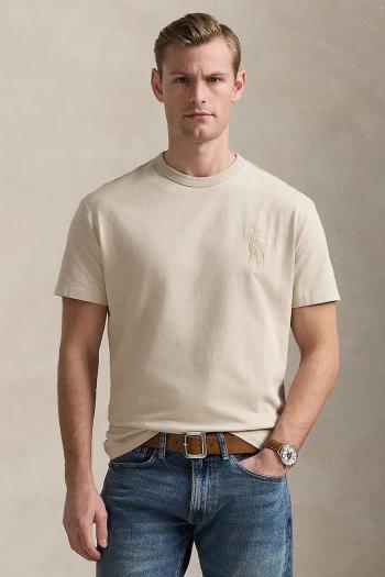 Bavlnené tričko Polo Ralph Lauren pánske, jednofarebné, 710936509