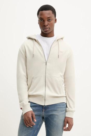 Mikina Superdry pánska, béžová farba, s kapucňou, jednofarebná, M2014128A-1LC