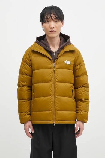 Páperová bunda The North Face Hydrenalite Down Hoodie pánska, zelená farba, prechodná, NF0A5GIE1OB1