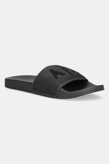 Šľapky Armani Exchange čierna farba, XUP001 XV820 R401