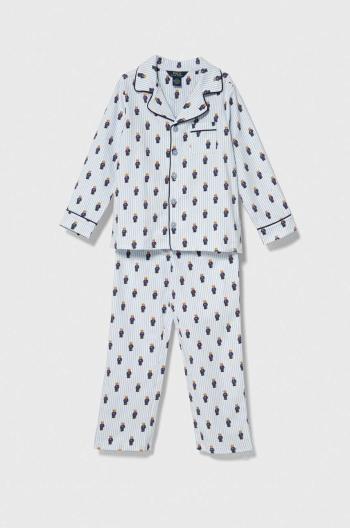 Detské bavlnené pyžamo Polo Ralph Lauren vzorované