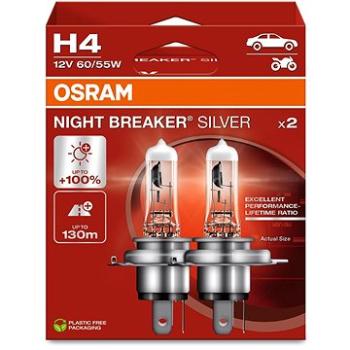 OSRAM H4 Night Breaker SILVER +100%, 2ks (64193NBS-HCB)