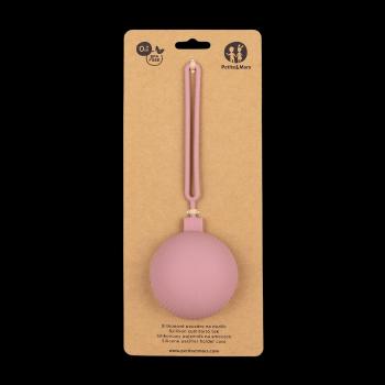PETITE&MARS Puzdro silikónové na cumlík Dusty Rose 0m+