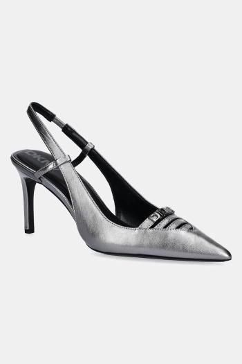 Lodičky Dkny Malden strieborná farba, K1599746