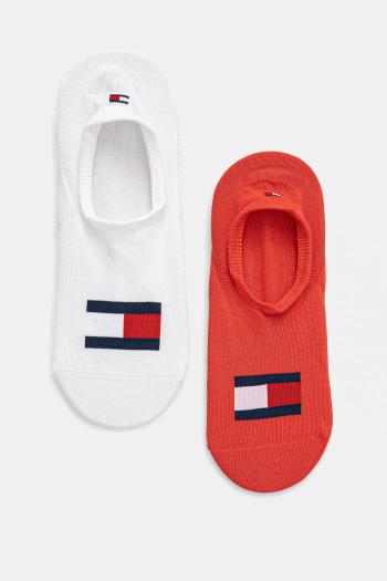 Ponožky Tommy Hilfiger 2-pak oranžová farba