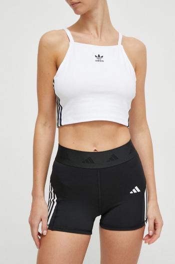 Tréningové šortky adidas Performance Techfit Hyperglam čierna farba, s potlačou, stredne vysoký pás, IN9299