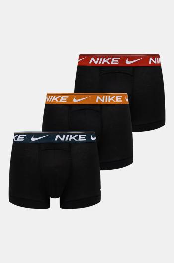 Boxerky Nike 3-pak pánske, čierna farba, 0000KE1256