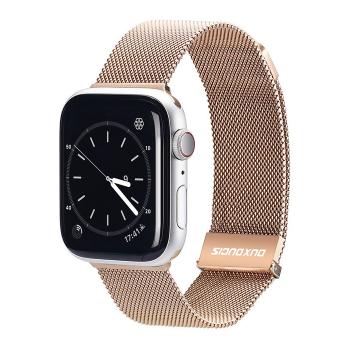 DUX MILANESE Kovový remienok pre Apple Watch SE / SE 2022 / SE 2023 (44mm) zlatý