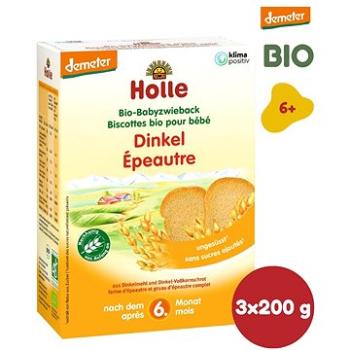 HOLLE Špaldové sucháre 3× 200 g (7640104959526)