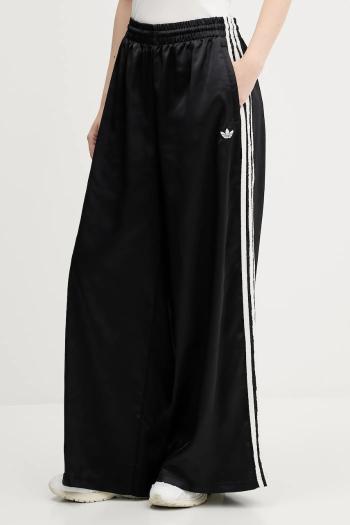 Tepláky adidas Originals Wide Leg Pants čierna farba, jednofarebné, KC8813