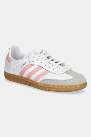 Kožené tenisky adidas Originals SAMBA OG ružová farba, JP5480