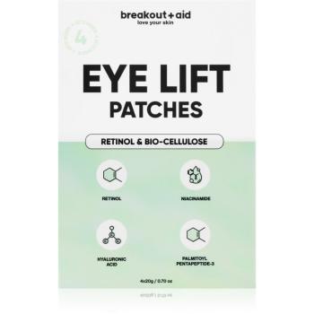 breakout + aid Eye Lift Patches náplasti pod oči proti vráskam s retinolom 4 ks