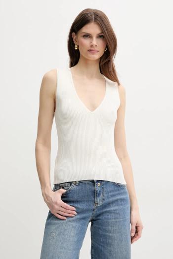 Hodvábny top Pinko dámske, béžová farba, 104808 A1KW