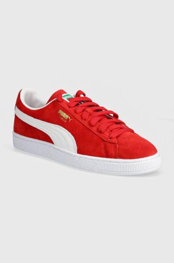Semišové tenisky Puma Suede Classic červená farba, 399781