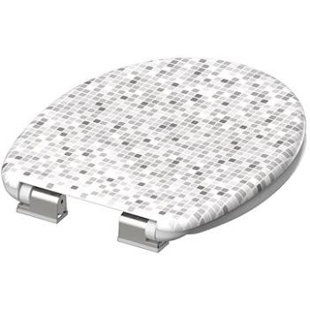 WC sedadlo SCHÜTTE MOSAIK GRAU| Duroplast, Soft Close (9002560799272)