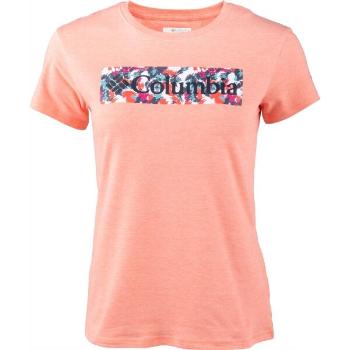 Columbia SUN TREK SS GRAPHIC TEE Női póló, lazac, méret