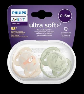 PHILIPS AVENT Cumlík Ultrasoft Premium Zvieratko chlapec 0-6m 2 ks