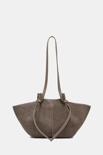 Semišová kabelka Yuzefi MOCHI béžová farba, YUZRS25-HB-MO-S018