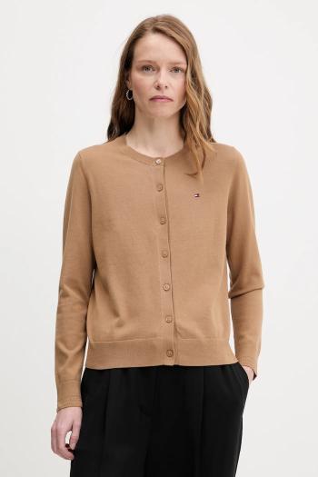 Kardigán Tommy Hilfiger tmavomodrá farba, ľahké, WW0WW42370