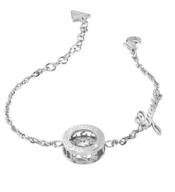 Guess Elegantný oceľový náramok Solitaire JUBB01462JWRH 17 - 21 cm - L