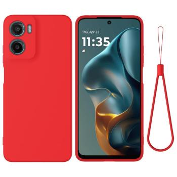 RUBBER Ochranný kryt pre Motorola Moto G05 / Moto E15 červený