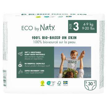 ECO BY NATY Ekoplienky Midi 4-9 kg 30 kusov