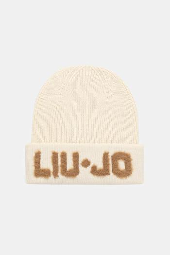 Vlnená čiapka Liu Jo béžová farba, 2F5059.M0300