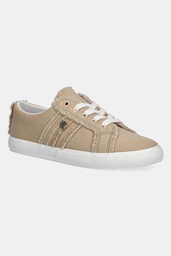Tenisky Lauren Ralph Lauren Janson Fray béžová farba, 802967040004